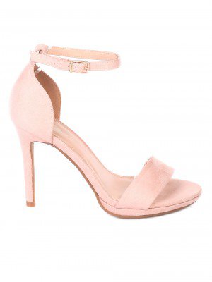 Елегантни дамски сандали на ток в розово 4M-19009 pink
