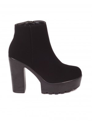 Елегантни дамски боти в черно 2M-19508 black nubuck