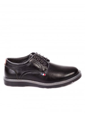 Ежедневни мъжки обувки в черно 7W-19707 black