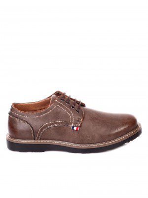 Ежедневни мъжки обувки в кафяво 7W-19707 taupe