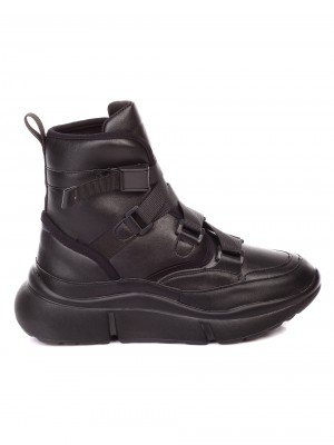 Ежедневни дамски боти в черно 2U-19570 black