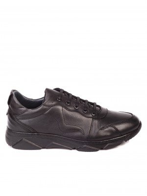 Ежедневни мъжки обувки от естествена кожа 7AT-19927 black