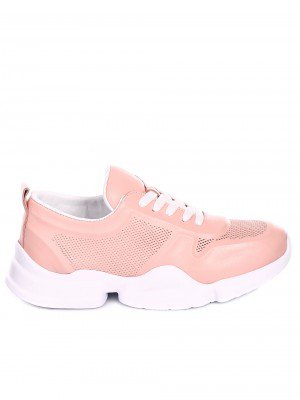 Ежедневни дамски обувки от естествена кожа 3AT-20473 pink
