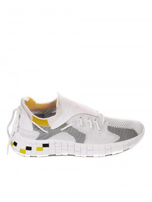Ежедневни мъжки обувки в бяло и жълто 7U-21060 white/yellow