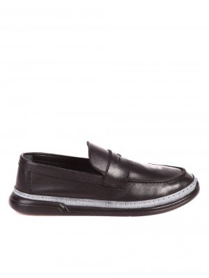 Ежедневни мъжки обувки от естествена кожа 7AT-21282 black