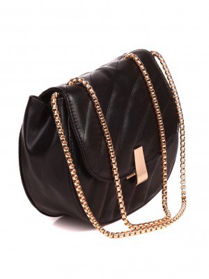 Елегантна дамска чанта в черно 9AG-21233 black