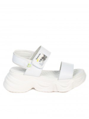 Ежедневни дамски сандали на плаформа в бяло 4D-21186 white