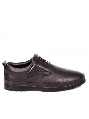 Ежедневни мъжки обувки от естествена кожа 7AT-21801 black