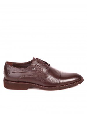 Елегантни мъжки обувки от естествена кожа 7AT-21857 brown