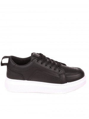 Ежедневни мъжки обувки в черно 7U-21521 black/white
