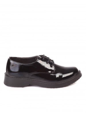Ежедневни дамски лачени обувки в черно 3C-21644 black-20623