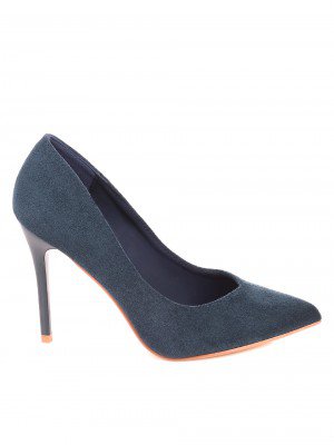 Елегантни дамски обувки на висок ток 3M-21552 dk.blue