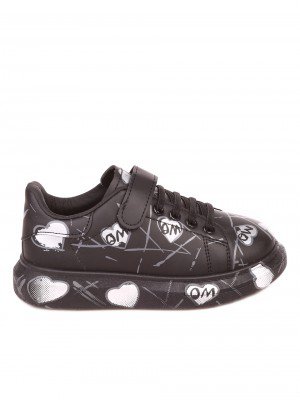 Ежедневни детски обувки в черно 18U-21692 black