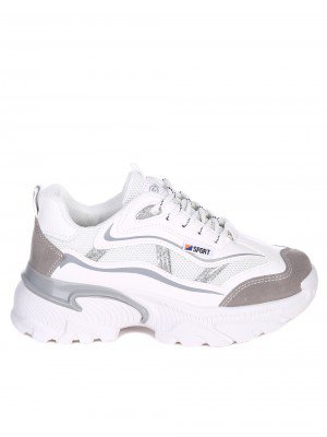 Ежедневни дамски обувки в бяло 3U-21836 white
