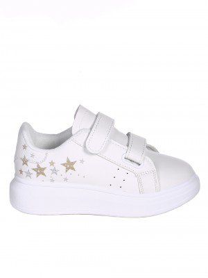 Ежедневни детски обувки в бяло 18U-22035 white