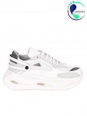 Ежедневни дамски комфортни обувки в бяло 3AT-22317 white
