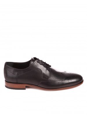 Елегантни мъжки обувки от естествена кожа 7AT-22284 black