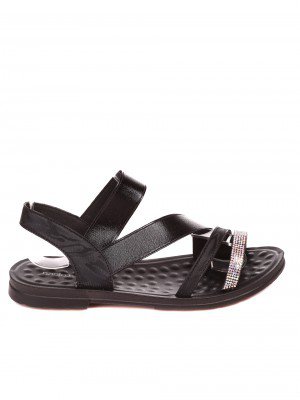 Ежедневни дамски равни сандали в черно 4D-22200 black