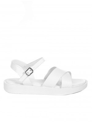 Ежедневни дамски сандали в бяло 4C-22159 white