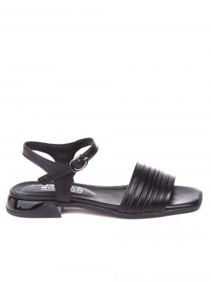 Ежедневни дамски сандали от естествена кожа 4AT-22352 black