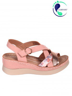 Ежедневни дамски сандали на платформа 4H-22243 pink