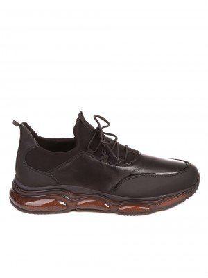 Ежедневни мъжки обувки от естествена кожа 7AT-22695 black