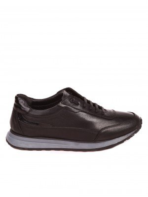 Ежедневни мъжки обувки от естествена кожа 7AT-22754 black