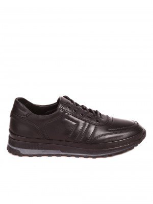 Ежедневни мъжки обувки от естествена кожа 7AT-22755 black
