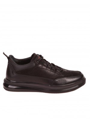 Ежедневни мъжки обувки от естествена кожа 7AT-22691 black