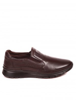Елегантни мъжки обувки от естествена кожа 7AT-22699 coffee