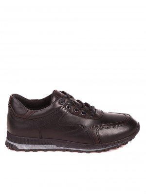 Ежедневни мъжки обувки от естествена кожа 7AT-22756 black