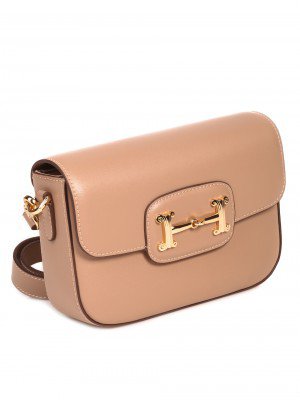 Елегантна малка дамска чанта от естествена кожа P20882 beige