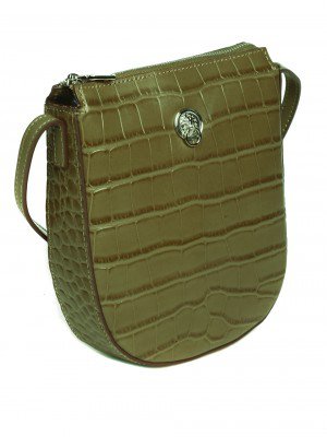 Ежедневна дамска чанта-тип портмоне от естествена кожа P20628 green