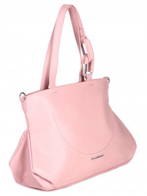 Ежедневна дамска голяма чанта в розово 9Q-23076 pink