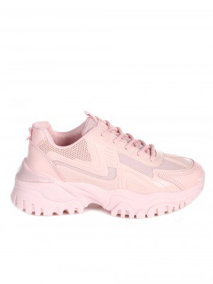 Ежедневни дамски комфортни обувки на платформа 3U-23063 pink