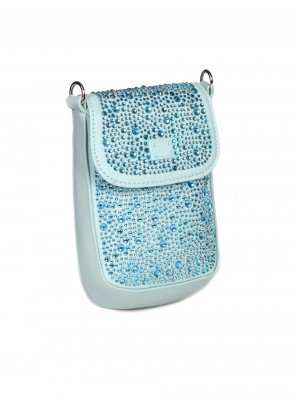Малка чанта с декоративни камъни 9Q-23079 blue