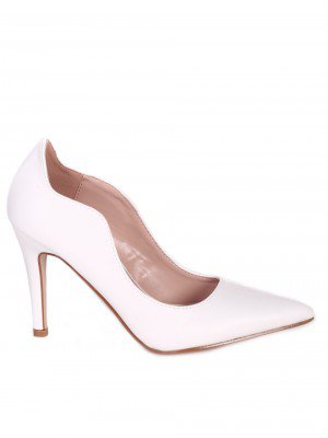 Елегантни дамски обувки на висок ток 3M-23025 white