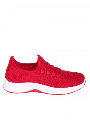 Ежедневни мъжки комфортни обувки в червено 7U-23216 red