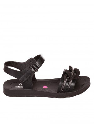 Ежедневни детски комфортни сандали в черно 17F-23241 black