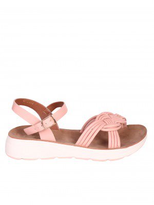 Ежедневни дамски сандали на платформа в розово 4F-23249 pink