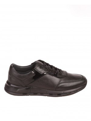 Мъжки обувки от естествена кожа в черно 7AT-23733 black