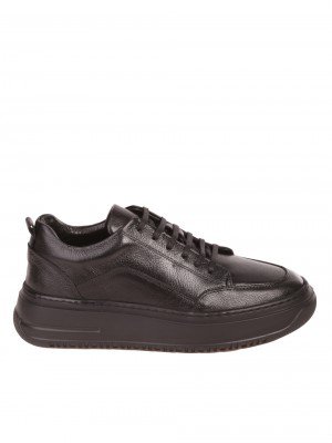 Мъжки обувки от естествена кожа в черно 7AT-23735 black