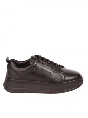 Мъжки обувки от естествена кожа в черно 7AT-23736 black