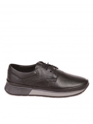 Мъжки обувки от естествена кожа в черно 7AT-23747 black
