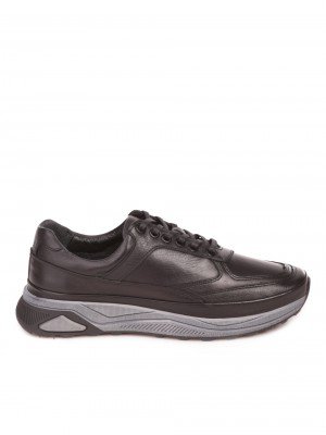 Мъжки обувки от естествена кожа в черно 7AT-23763 black