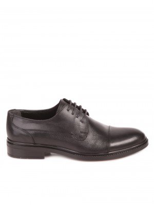 Мъжки елегантни обувки от естествена кожа в черно 7AT-23740 black