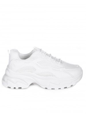 Ежедневни дамски обувки в бяло 3U-23552 white