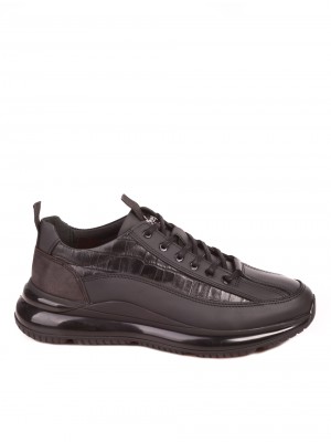 Мъжки обувки от естествена кожа в черно 18168 black