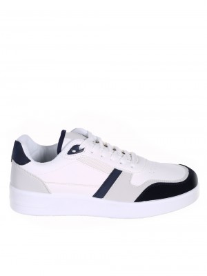 Eжедневни мъжки обувки в бял/син цвят 7U-24118 white/blue
