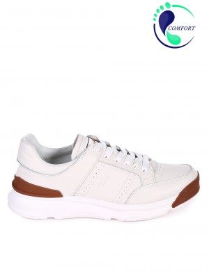 Ежедневни мъжки обувки от естествена кожа 152-19472 Z-1 white